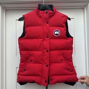 Canada Goose Red Puffer Vest
